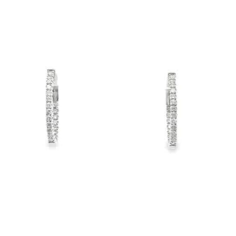 Diamond Hoop Earrings