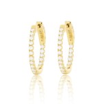 Diamond Hoop Earrings