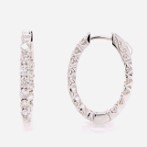 Diamond Hoop Earrings