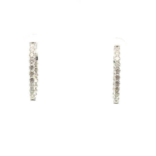 Diamond Hoop Earrings