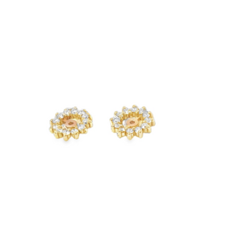 14k Diamond Jacket Earrings