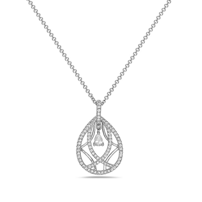 14k Diamond Fashion Necklace