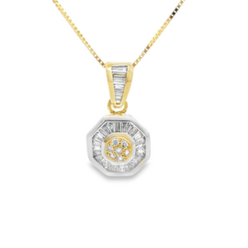 14k Diamond Pendant