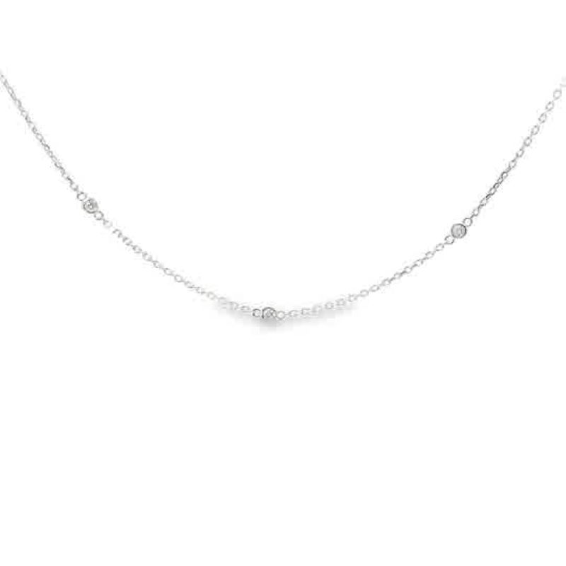 Diamond Station Necklace