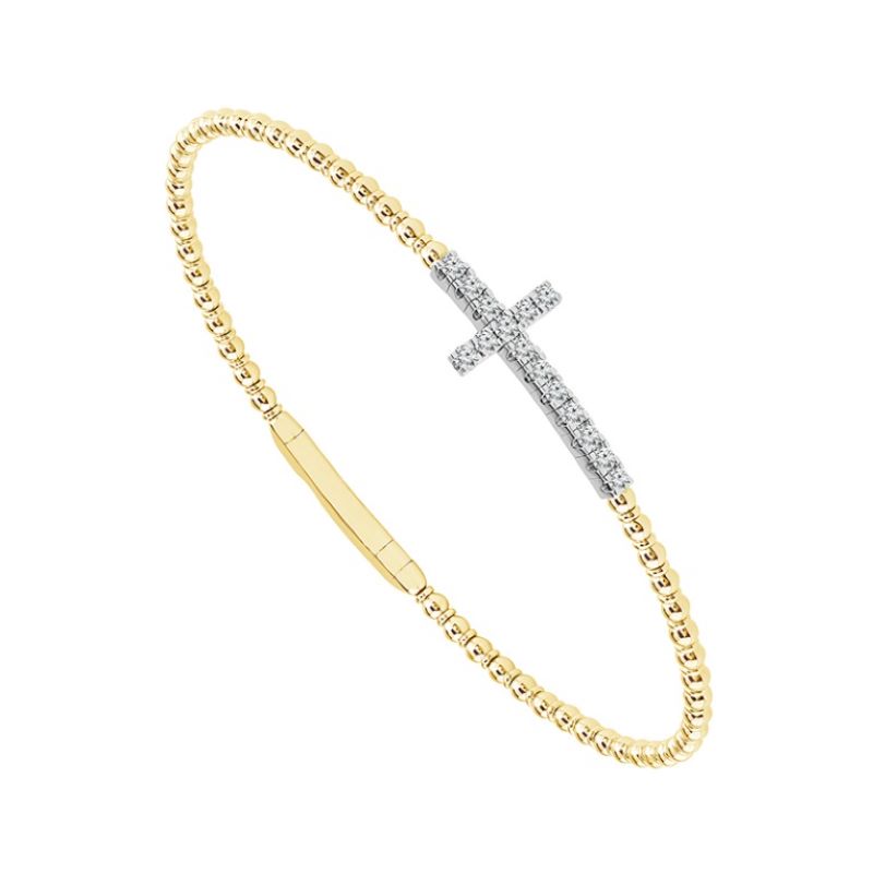 Diamond Cross Fashion Bangle