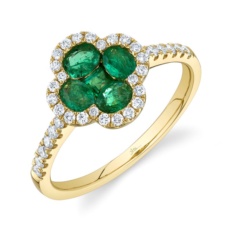 Emerald And Diamond Ring