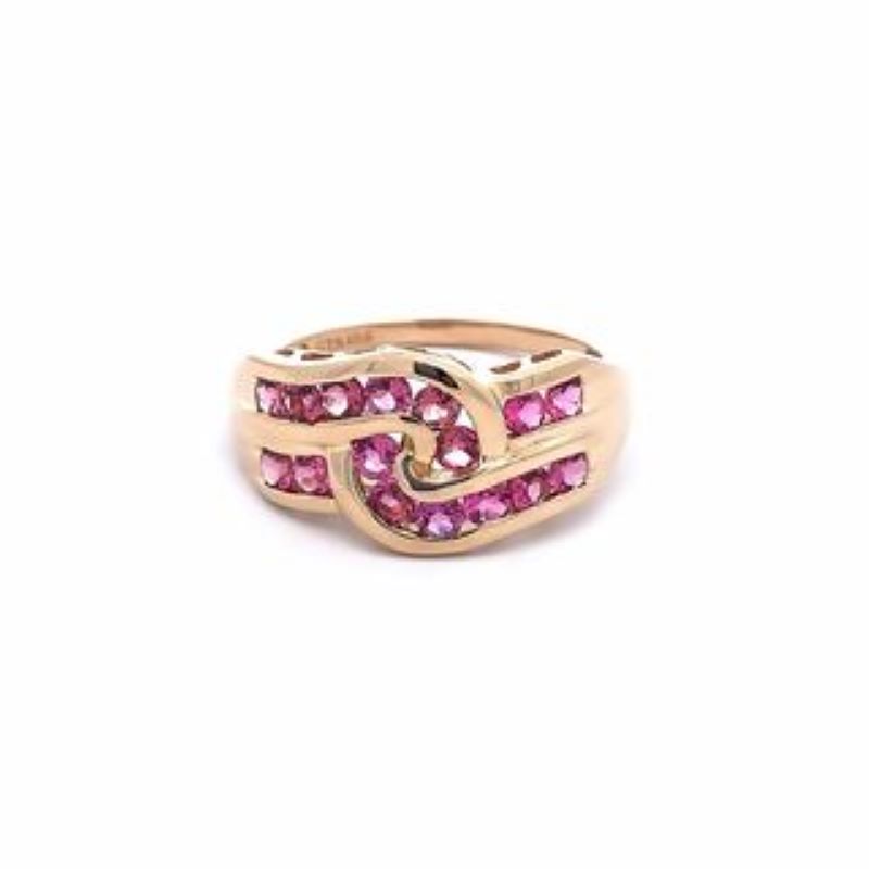 14k Yellow Gold Pink Tourmaline Ring