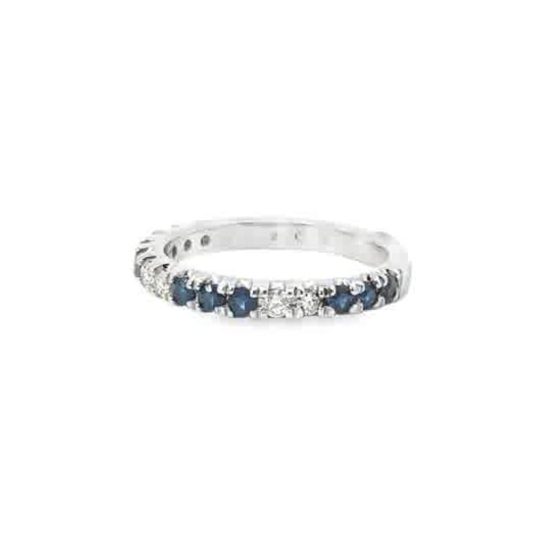 Sapphire And Diamond Anniversary Ring