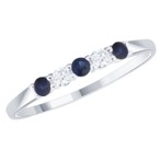 Sapphire And Diamond Ring