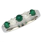 Emerald And Diamond Ring