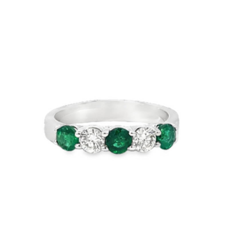 Emerald And Diamond Ring