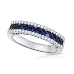 Sapphire And Diamond Ring