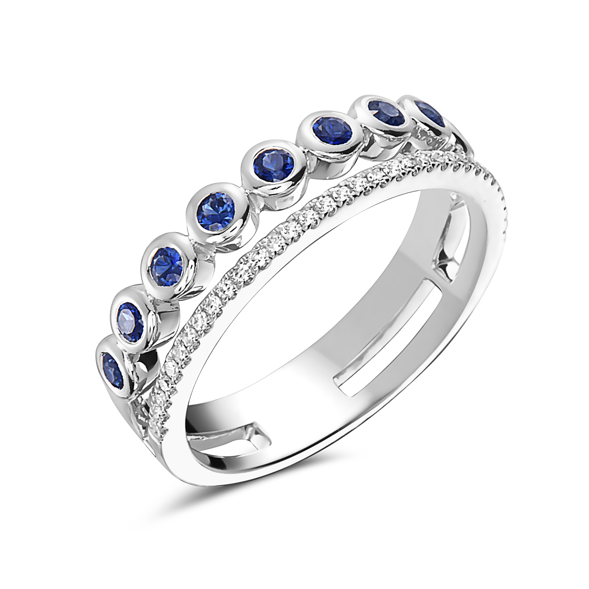 Sapphire And Diamond Ring