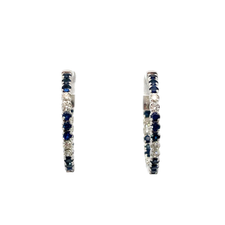 Sapphire And Diamond Earrings