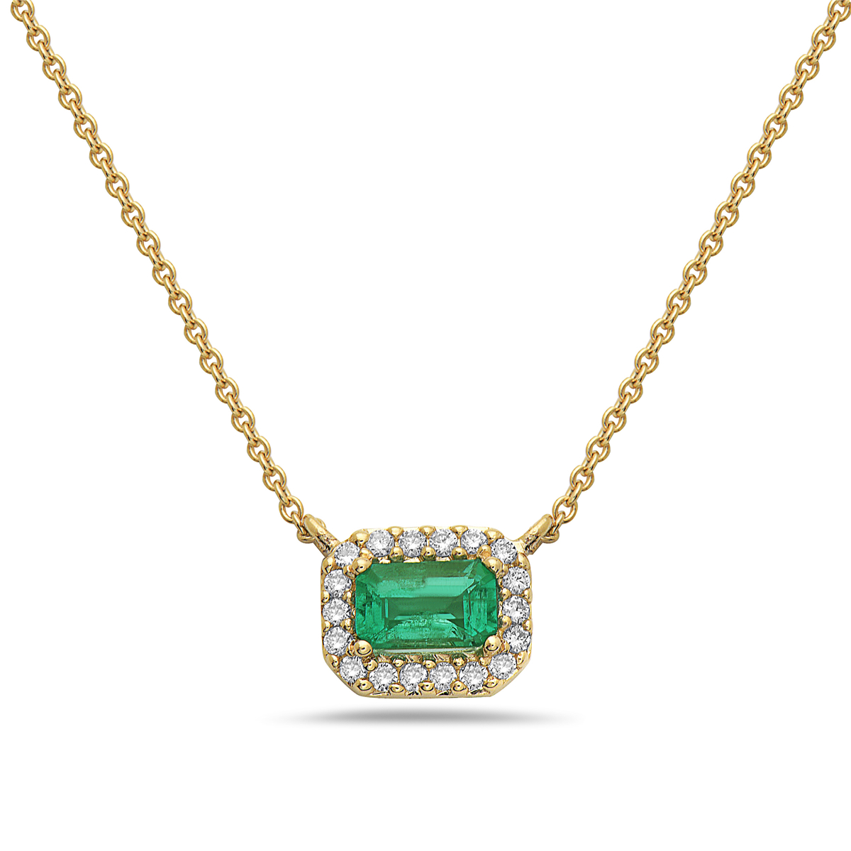 Emerald And Diamond Necklace