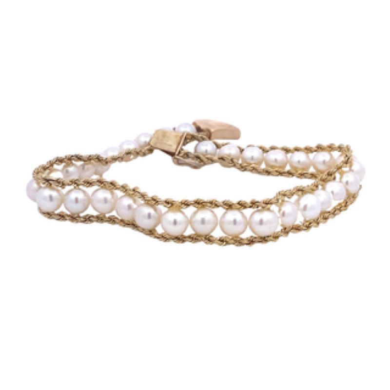 14k Pearl Fashion Bracelet