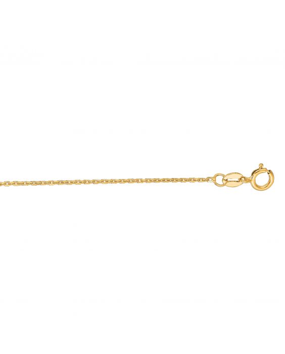 Yellow 14 Karat Cable Link Chain Length 16