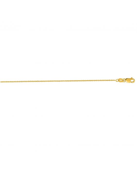 Yellow 14 Karat Cable Link Chain Length 18