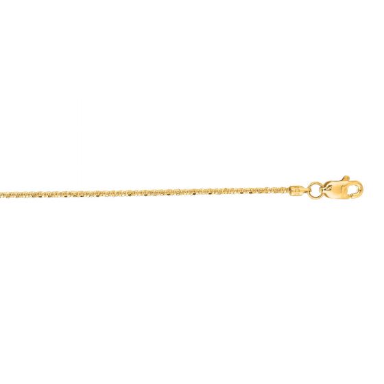 Yellow 14 Karat Sparkle Chain Length 20