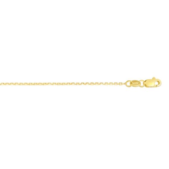 Yellow 14 Karat Cable Chain Length 16