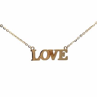 Yellow 14 Karat Love Pendant