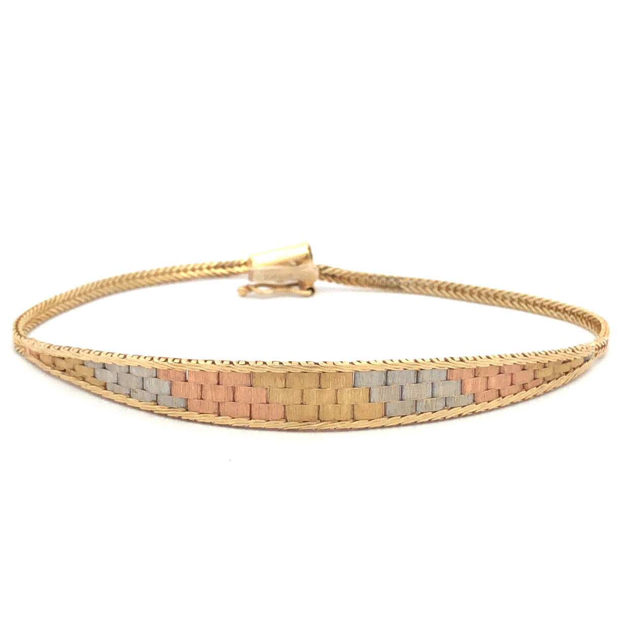 14k Tri-color Bracelet