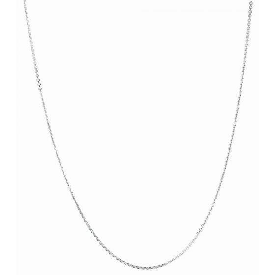 Sterling Silver Cable Link Chain Length 18