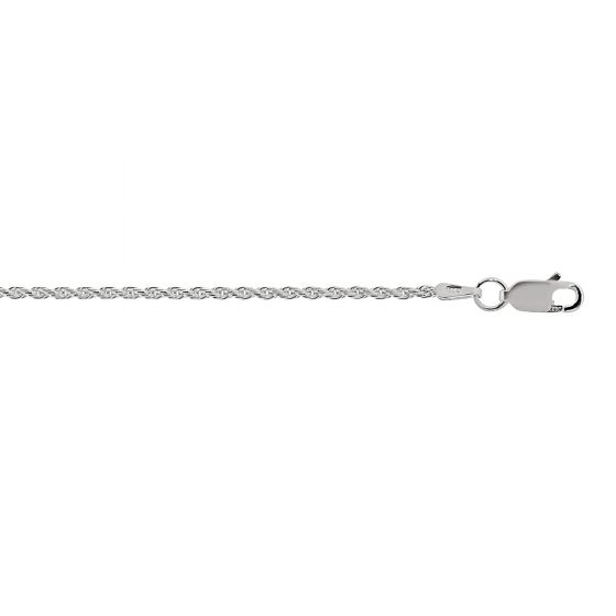 Silver Sterling Silver Rope Chain Length 22