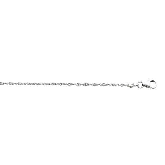 Silver Sterling Silver Singapore Chain Length 18