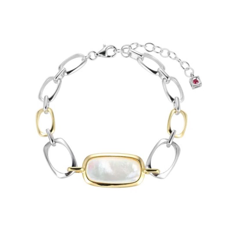 Sterling Silver Mother Of Pearl Bracelet