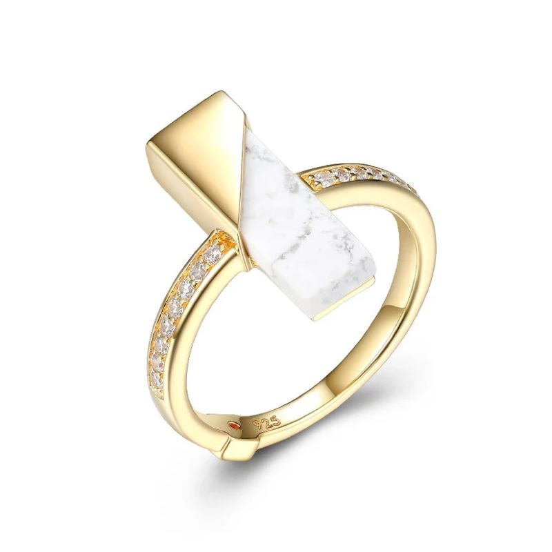 Sterling Silver Gold Plated Ring