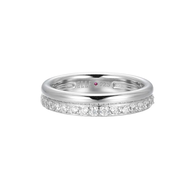 Sterling Silver Rhodium-plated Ring