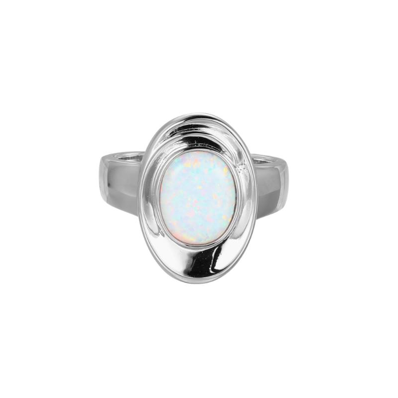 Sterling Silver Rhodium Plated Ring