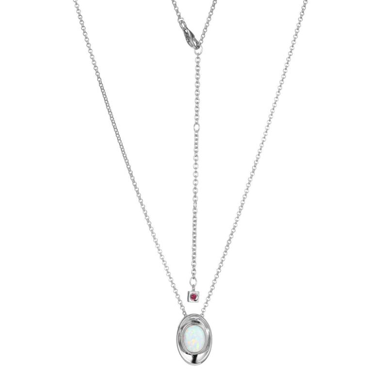 Sterling Silver Rhodium-plated Necklace