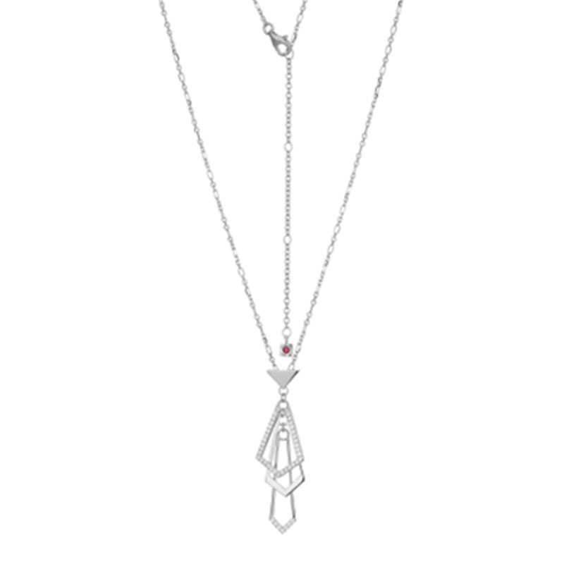 Sterling Silver Rhodium-plated Necklace