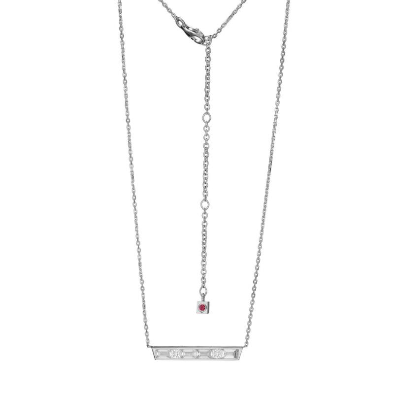 Sterling Silver Rhodium-plated Necklace