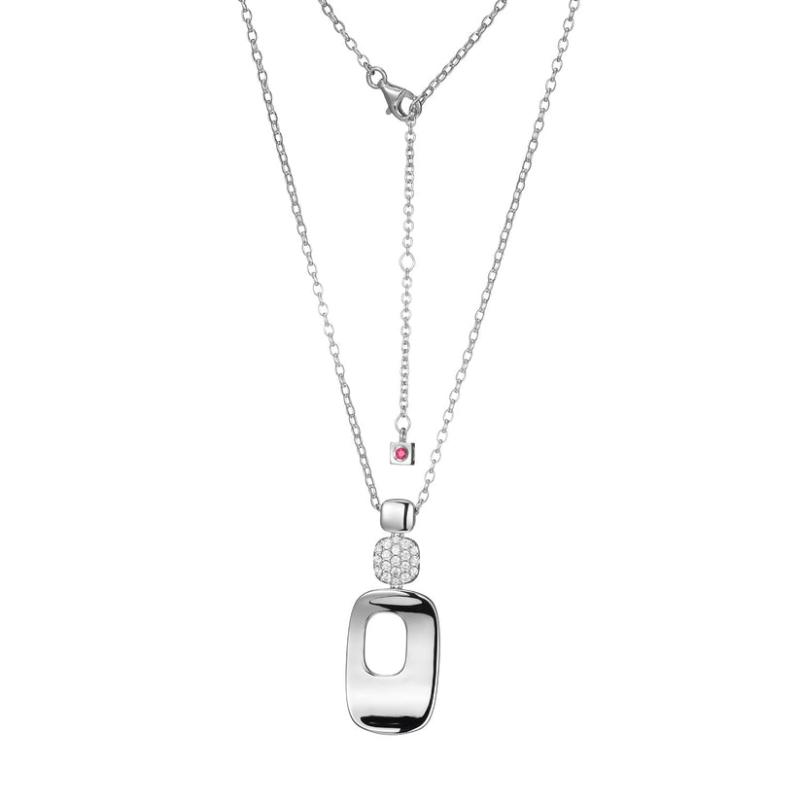 Sterling Silver Rhodium-plated Necklace