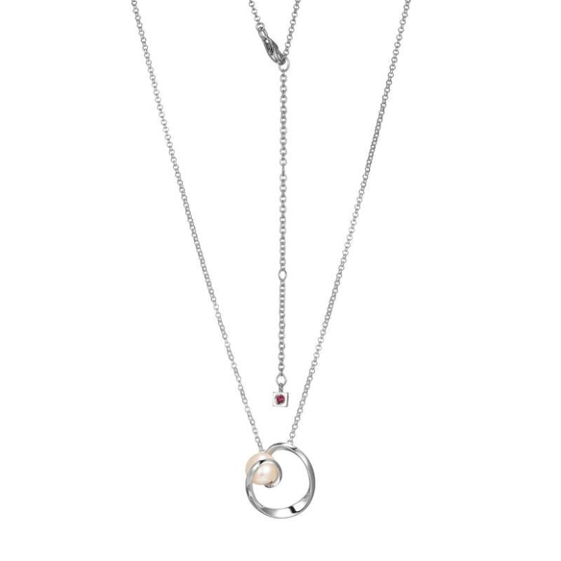 Sterling Silver Rhodium-plated Necklace