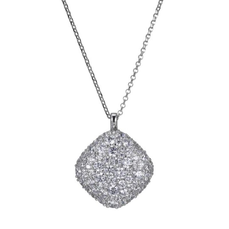 Sterling Silver Cubic Zirconia Necklace