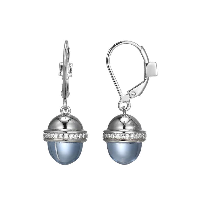 Sterling Silver Rhodium-plated Earrings