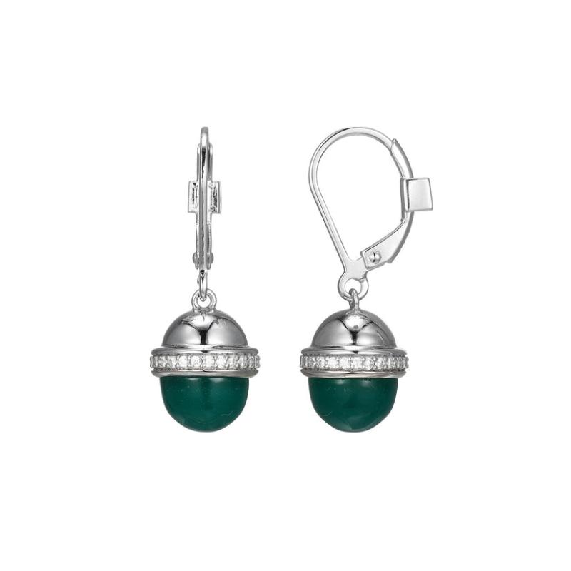 Sterling Silver Rhodium-plated Earrings