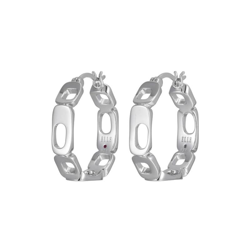 Sterling Silver Rhodium-plated Earrings