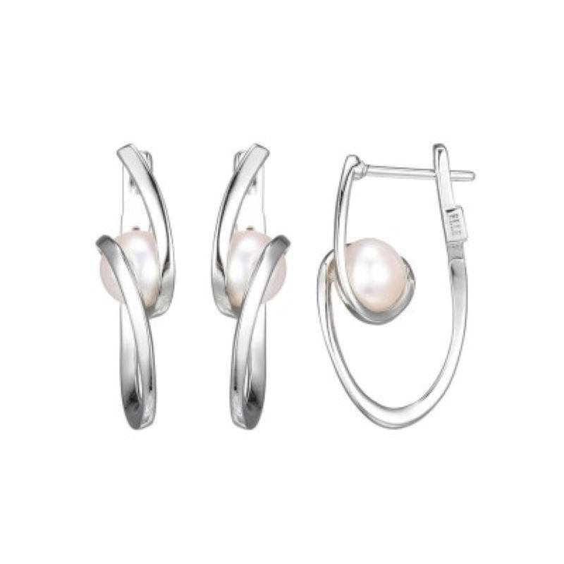 Sterling Silver Rhodium-plated Earrings