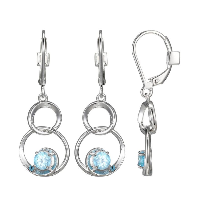 Sterling Silver Rhodium-plated Earrings