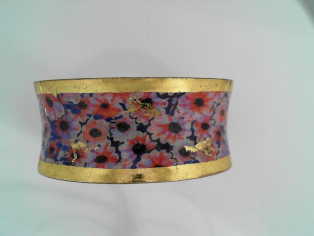 22k Gold Leaf And Brass Cuff