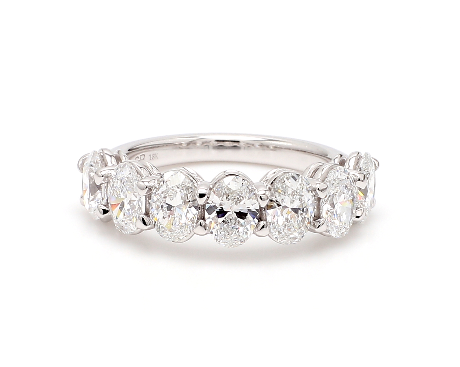 7 Stone Oval Band