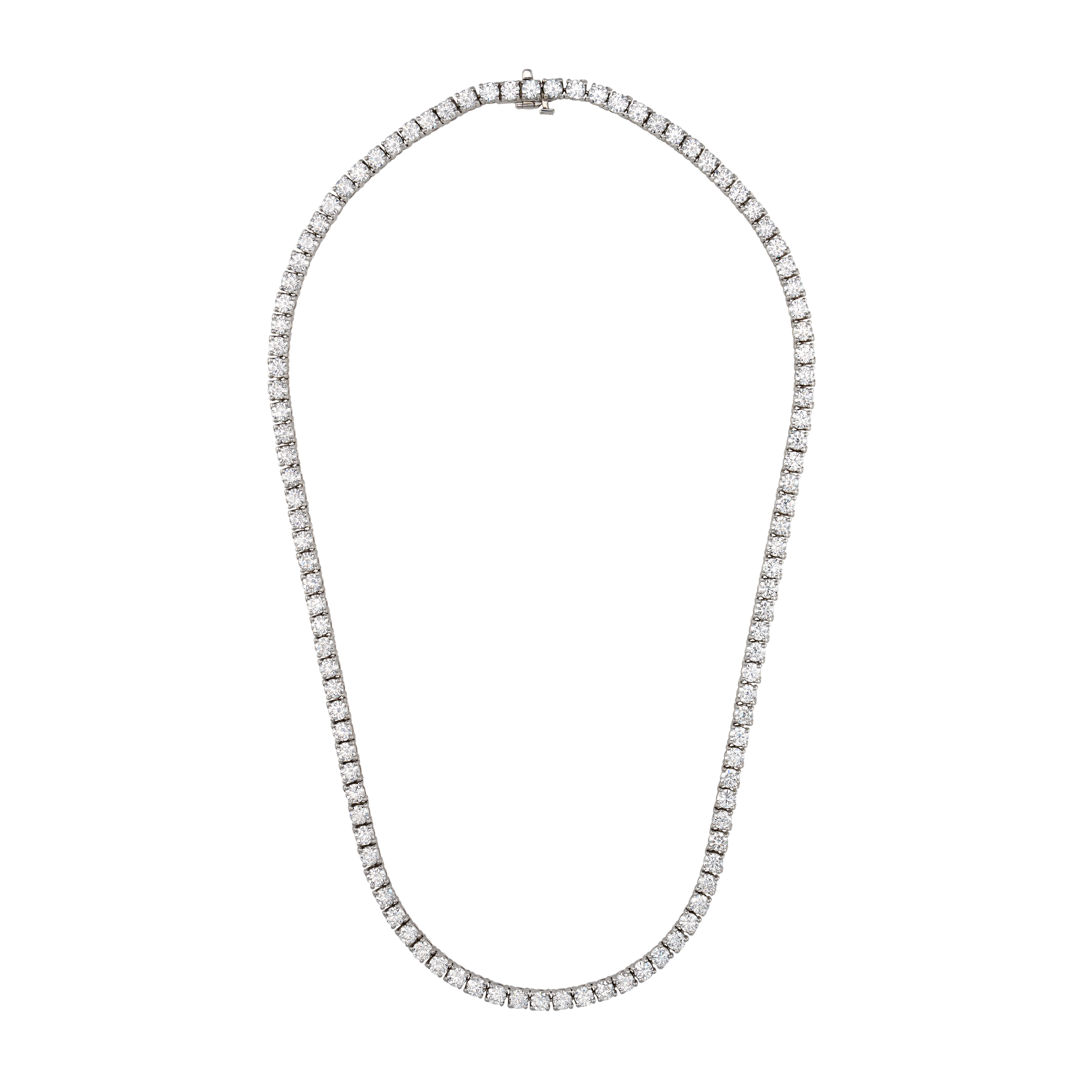 Classic 4 Prong Tennis Necklace