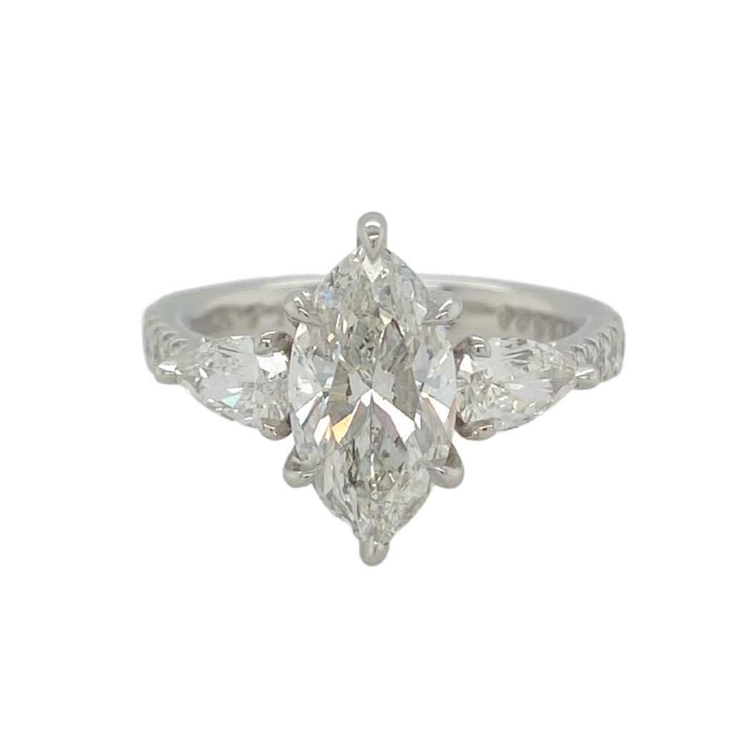 MARTIN FLYER MARQUISE ENGAGEMENT RING