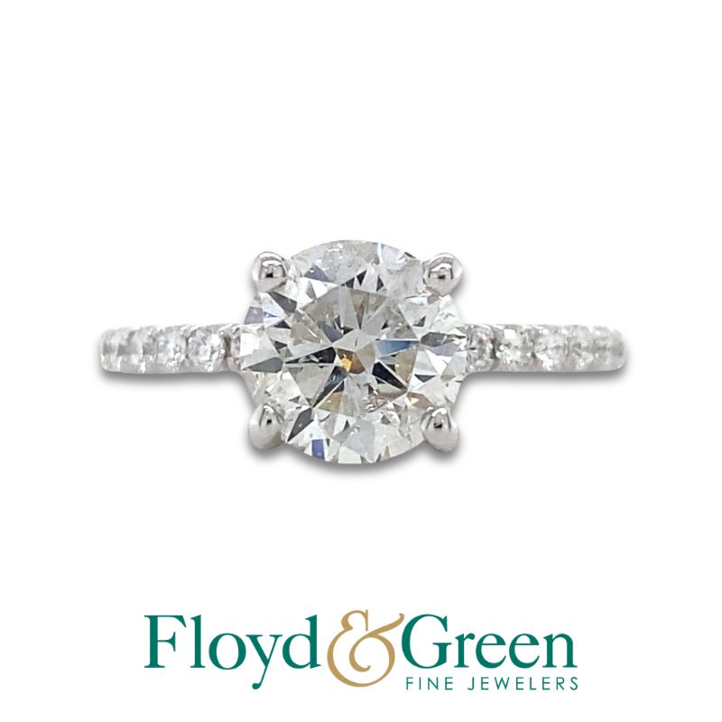 Diamond Hidden-Halo Engagement Ring