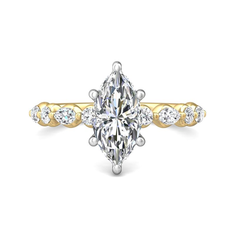 MARTIN FLYER Shared Prong Diamond Engagement Ring